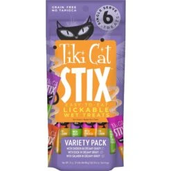 Tiki Cat Stix Variety Pouch Grain-Free Cat Treat, 6 Count