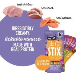 Tiki Cat Stix Variety Pouch Grain-Free Cat Treat, 6 Count -Trixie || Catit || Nature's Miracle Shop 526454 PT3. AC SS1800 V1652394698