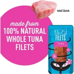 Tiki Cat Tuna Filet Grain-Free Cat Treats, 1-oz Bag, Pack Of 12 -Trixie || Catit || Nature's Miracle Shop 526470 PT4. AC SS1800 V1657658485