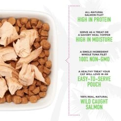 Tiki Cat Salmon Filet Grain-Free Cat Treats, 1-oz Bag, Pack Of 12 -Trixie || Catit || Nature's Miracle Shop 526486 PT5. AC SS1800 V1652976373