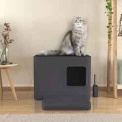 Way Basics Meowy Studio Loo Litter Box Enclosure -Trixie || Catit || Nature's Miracle Shop 530630 PT3. AC SS1800 V1652770010