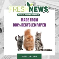 Fresh News Non-Clumping Scented Paper Cat Litter, 25-lb Bag 15 Fresh News Non-Clumping Scented Paper Cat Litter, 25-lb Bag -Trixie || Catit || Nature's Miracle Shop 539206 PT4. AC SS1800 V1667518948