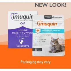 Nutramax Imuquin With Beta Glucans, Marine Lipids, Vitamins & Minerals Powder Packets Immune Supplement For Cats -Trixie || Catit || Nature's Miracle Shop 572566 PT4. AC SS1800 V1668631403