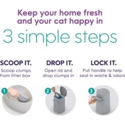 Litter Genie Easy Roll Pail Cat Litter Disposal -Trixie || Catit || Nature's Miracle Shop 573662 PT5. AC SS1800 V1667326770