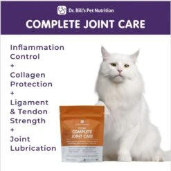Dr. Bill's Pet Nutrition Feline Complete Joint Care Cat Supplement Powder, 85-gm Pouch -Trixie || Catit || Nature's Miracle Shop 577430 PT3. AC SS1800 V1670002337