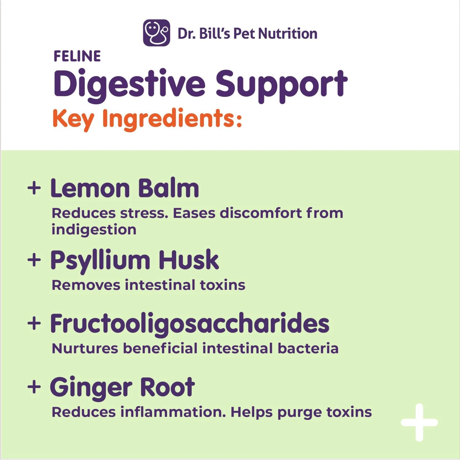 Dr. Bill's Pet Nutrition Feline Digestive Support Cat Supplement Powder, 60-gm Pouch 5 Dr. Bill's Pet Nutrition Feline Digestive Support Cat Supplement Powder, 60-gm Pouch - Image 3