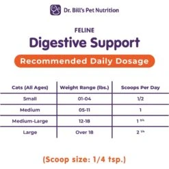 Dr. Bill's Pet Nutrition Feline Digestive Support Cat Supplement Powder, 60-gm Pouch 15 Dr. Bill's Pet Nutrition Feline Digestive Support Cat Supplement Powder, 60-gm Pouch -Trixie || Catit || Nature's Miracle Shop 577462 PT5. AC SS1800 V1674159925