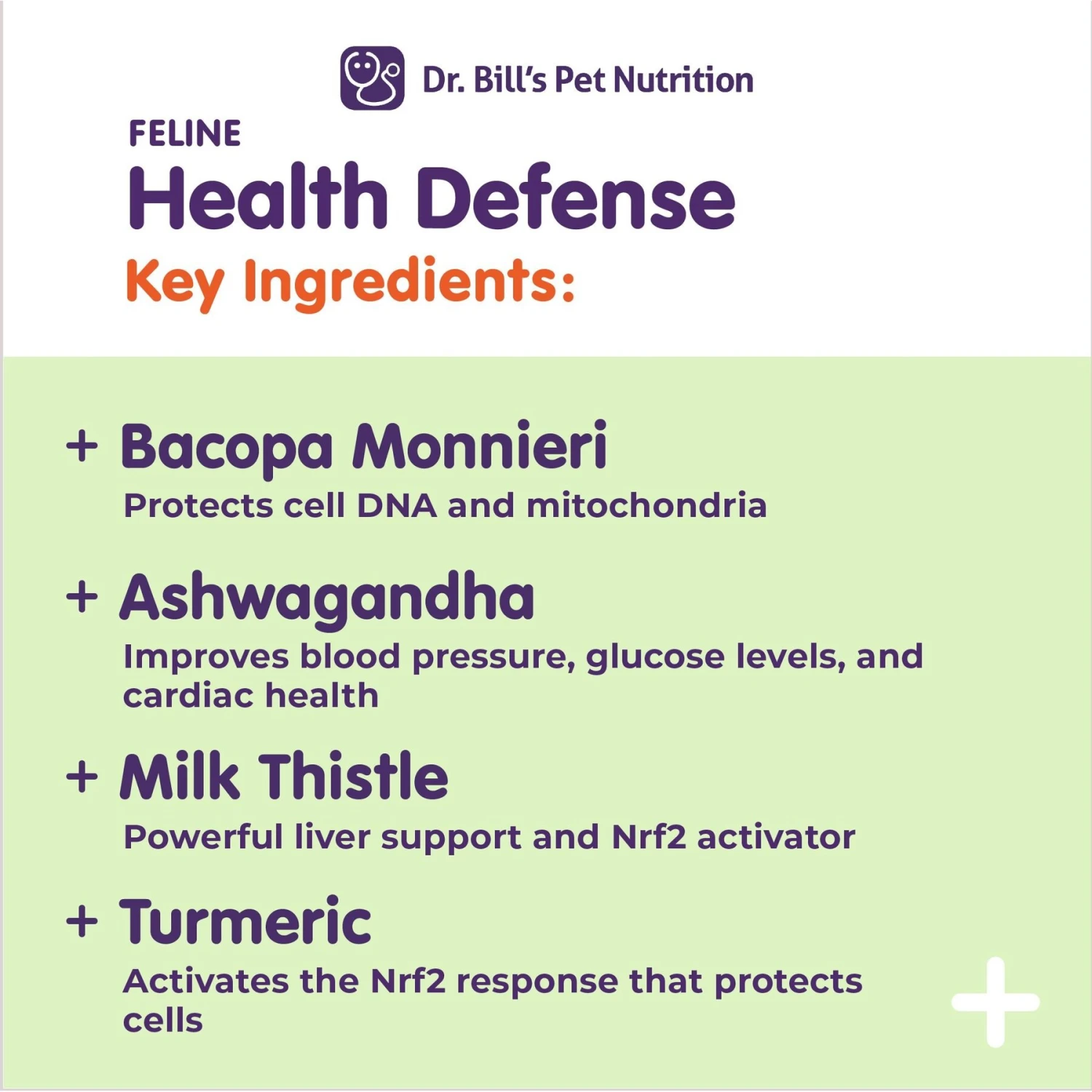 Dr. Bill's Pet Nutrition Feline Health Defense Cat Supplement Powder, 60-gm Pouch 5 Dr. Bill's Pet Nutrition Feline Health Defense Cat Supplement Powder, 60-gm Pouch - Image 3