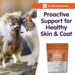 Dr. Bill's Pet Nutrition Feline Optimum Skin & Coat Cat Supplement, 180-gm Pouch -Trixie || Catit || Nature's Miracle Shop 577510 PT6. AC SS1800 V1673973768