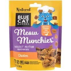 Blue Cat Bakery Meow Munchies Chicken Cat Treats, 2.1-oz Pouch, 4 Count