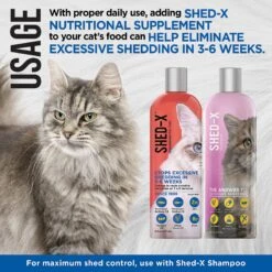 Shed-X Dermaplex Shed Control Nutritional Supplement For Cats -Trixie || Catit || Nature's Miracle Shop 58596 PT3. AC SS1800 V1635892949