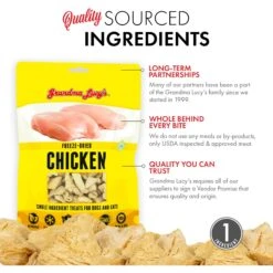 Grandma Lucy's Freeze-Dried Singles Chicken Dog & Cat Treats -Trixie || Catit || Nature's Miracle Shop 59557 PT3. AC SS1800 V1676648118