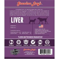 Grandma Lucy's Freeze-Dried Singles Liver Dog & Cat Treats 10 Grandma Lucy's Freeze-Dried Singles Liver Dog & Cat Treats -Trixie || Catit || Nature's Miracle Shop 59558 PT1. AC SS1800 V1676647309