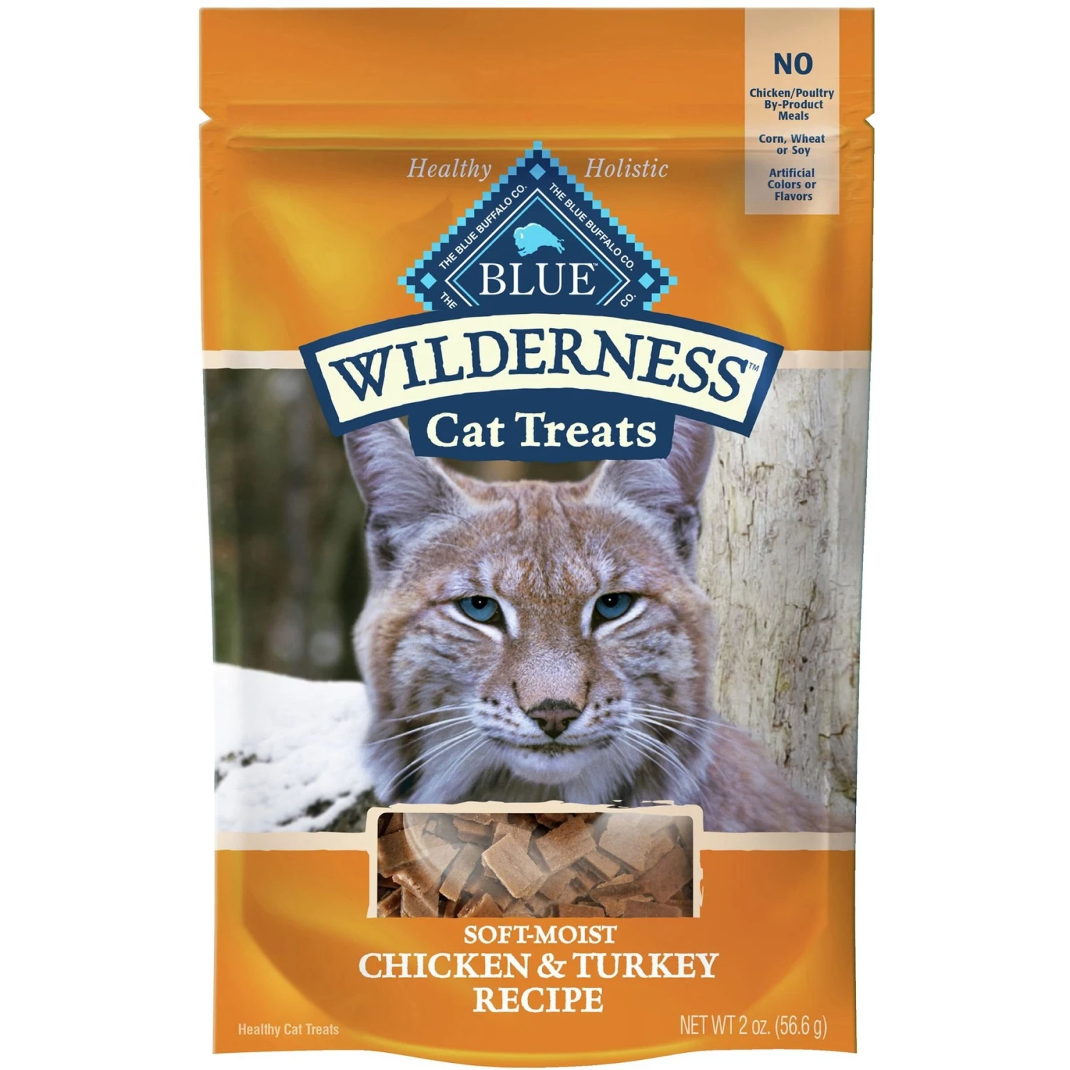 Blue Buffalo Wilderness Chicken & Turkey Grain-Free Cat Treats 3 Blue Buffalo Wilderness Chicken & Turkey Grain-Free Cat Treats