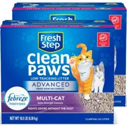 Fresh Step Advanced Clean Paws Multi Cat Litter, 18.5-lb Box, 2 Count 17 Fresh Step Advanced Clean Paws Multi Cat Litter, 18.5-lb Box, 2 Count -Trixie || Catit || Nature's Miracle Shop 605118 PT6. AC SS1800 V1695149067