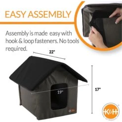 K&H Pet Products Outdoor Unheated Kitty House Cat Shelter -Trixie || Catit || Nature's Miracle Shop 611894 PT1. AC SS1800 V1659483702