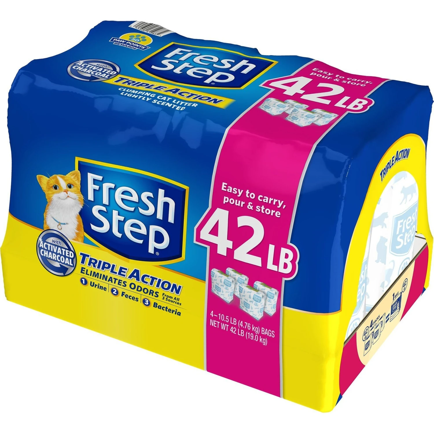 Fresh Step Triple Action Scented Clumping Clay Cat Litter + 2 Items 4 Fresh Step Triple Action Scented Clumping Clay Cat Litter + 2 Items - Image 2