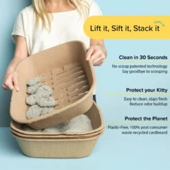 Kitty Sift Disposable Sifting Cat Litter Box Kit -Trixie || Catit || Nature's Miracle Shop 613294 PT2. AC SS1800 V1663713540