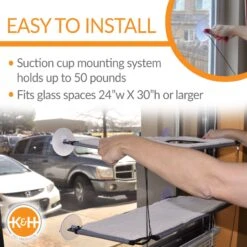 K&H Pet Products Window Double Lounger Cat Perch, Natural, 12x23-in 15 K&H Pet Products Window Double Lounger Cat Perch, Natural, 12x23-in -Trixie || Catit || Nature's Miracle Shop 613518 PT4. AC SS1800 V1661973171