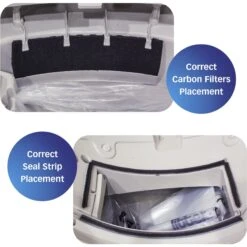 Pet Standard Replacement Carbon Filters & Seal Strip Set Compatible With Litter-Robot 3 Self-Cleaning Cat Litter Box, 10 Count -Trixie || Catit || Nature's Miracle Shop 618174 PT4. AC SS1800 V1659821333