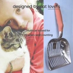 DurAnimals DuraScoop Original Cat Litter Scoop, Color Varies -Trixie || Catit || Nature's Miracle Shop 62345 PT7. AC SS1800 V1543851432
