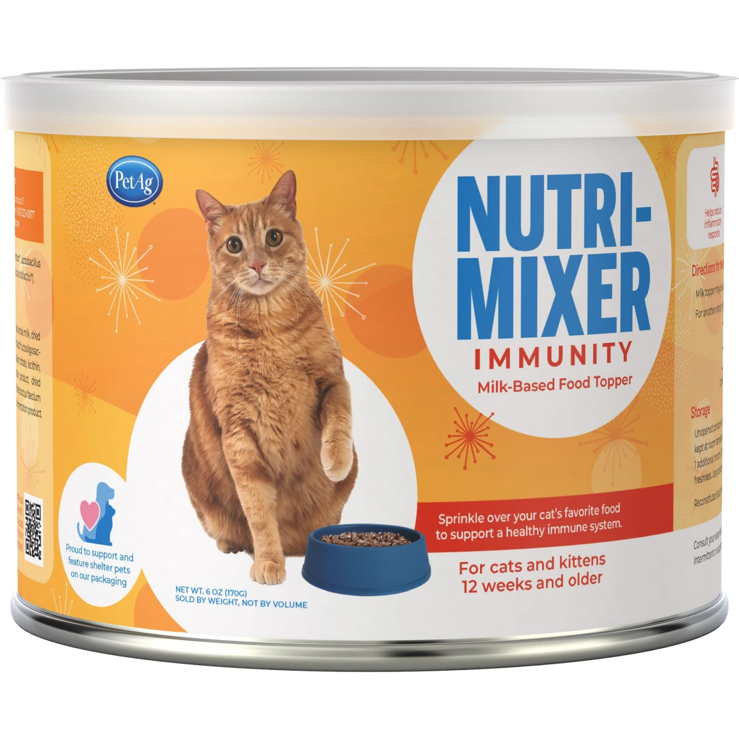 PetAg Nutri-Mixer Immunity Cat Food Topper, 6-oz Jar 3 PetAg Nutri-Mixer Immunity Cat Food Topper, 6-oz Jar
