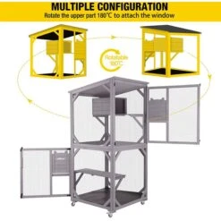 Aivituvin Catio Outdoor Cat House 11 Aivituvin Catio Outdoor Cat House -Trixie || Catit || Nature's Miracle Shop 631982 PT3. AC SS1800 V1662159633