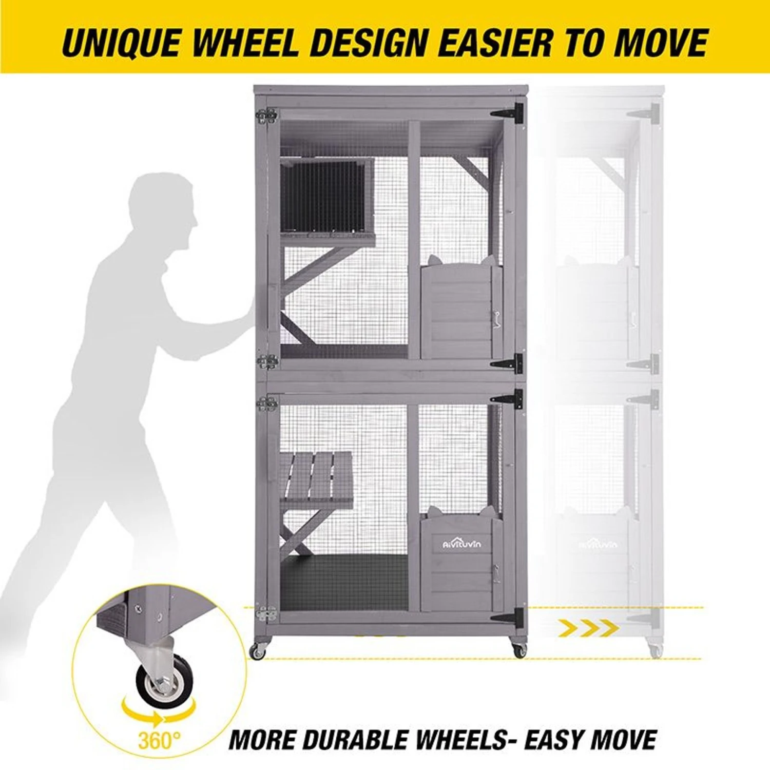 Aivituvin Catio Outdoor Cat House 8 Aivituvin Catio Outdoor Cat House - Image 6