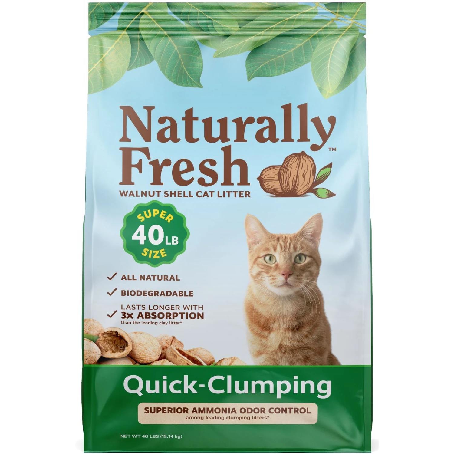 Naturally Fresh Quick Clumping Unscented Cat Litter, 40-lb Bag 3 Naturally Fresh Quick Clumping Unscented Cat Litter, 40-lb Bag