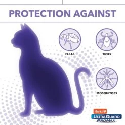 Hartz UltraGuard ProMax Flea & Tick Cat Collar, Purple, 2 Count & Hartz Nature's Shield Natural Flea & Tick Home Spray -Trixie || Catit || Nature's Miracle Shop 639878 PT4. AC SS1800 V1663798041