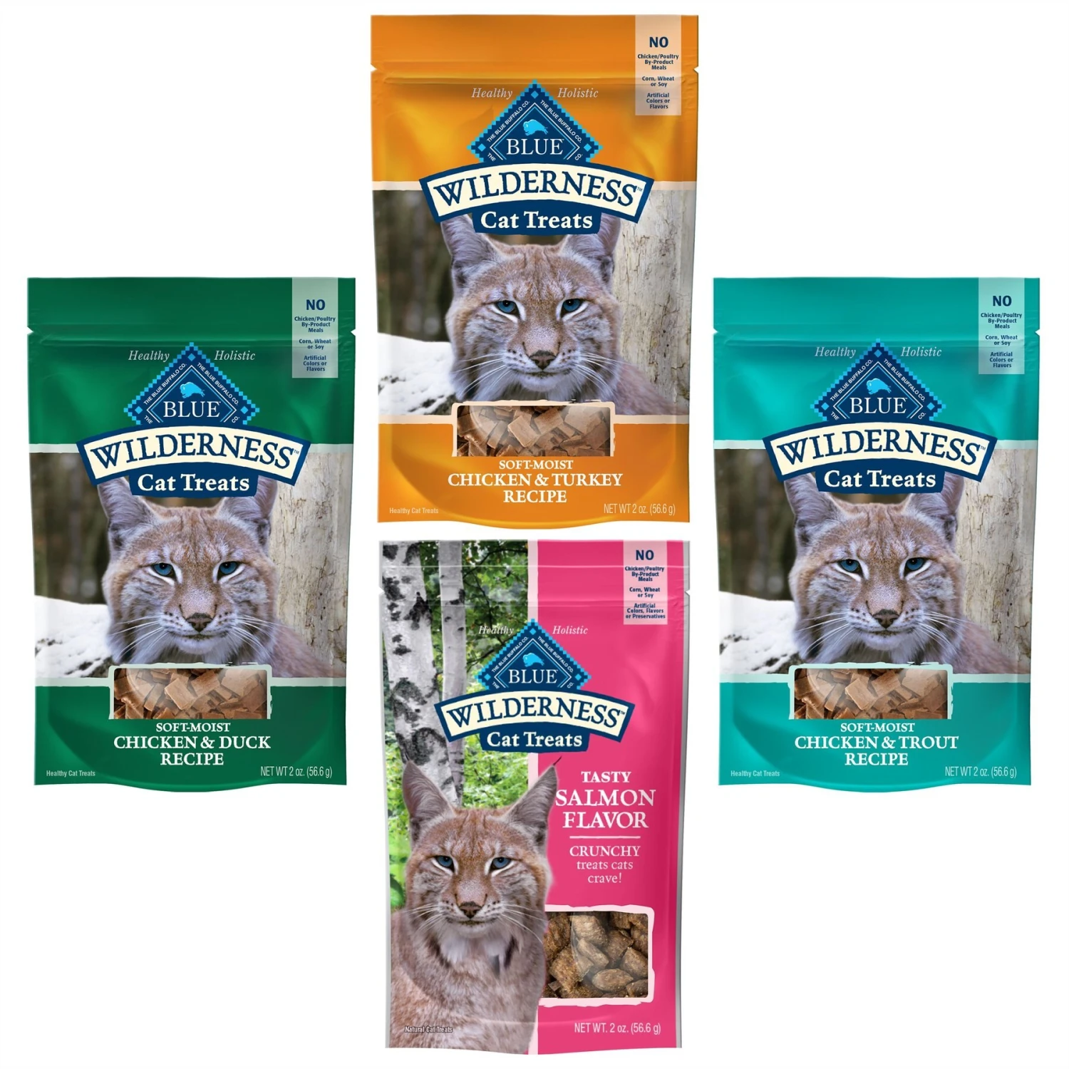 Blue Buffalo Wilderness Chicken & Trout Grain-Free Cat Treats + 3 Items 3 Blue Buffalo Wilderness Chicken & Trout Grain-Free Cat Treats + 3 Items