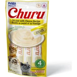 Inaba Churu Grain-Free Chicken With Cheese Puree Lickable Cat Treat + 2 Items 16 Inaba Churu Grain-Free Chicken With Cheese Puree Lickable Cat Treat + 2 Items -Trixie || Catit || Nature's Miracle Shop 640142 PT5. AC SS1800 V1663710585