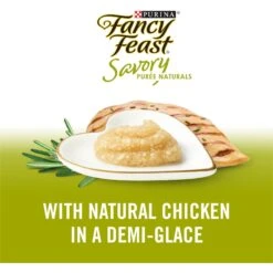 Fancy Feast Savory Puree Naturals Chicken Flavored In A Demi-Glace Squeezable Lickable Adult Cat Treats, 0.35-oz Tube 13 Fancy Feast Savory Puree Naturals Chicken Flavored In A Demi-Glace Squeezable Lickable Adult Cat Treats, 0.35-oz Tube -Trixie || Catit || Nature's Miracle Shop 645774 PT2. AC SS1800 V1664889943