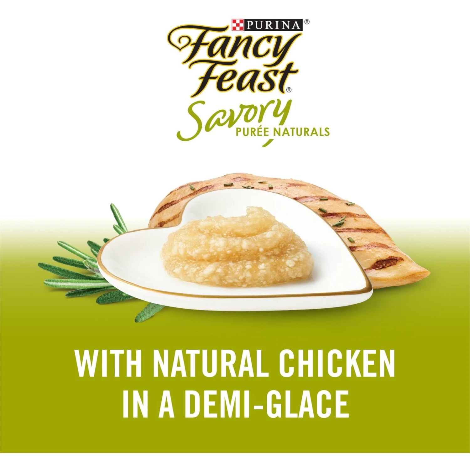 Fancy Feast Savory Puree Naturals Chicken Flavored In A Demi-Glace Squeezable Lickable Adult Cat Treats, 0.35-oz Tube 5 Fancy Feast Savory Puree Naturals Chicken Flavored In A Demi-Glace Squeezable Lickable Adult Cat Treats, 0.35-oz Tube - Image 3