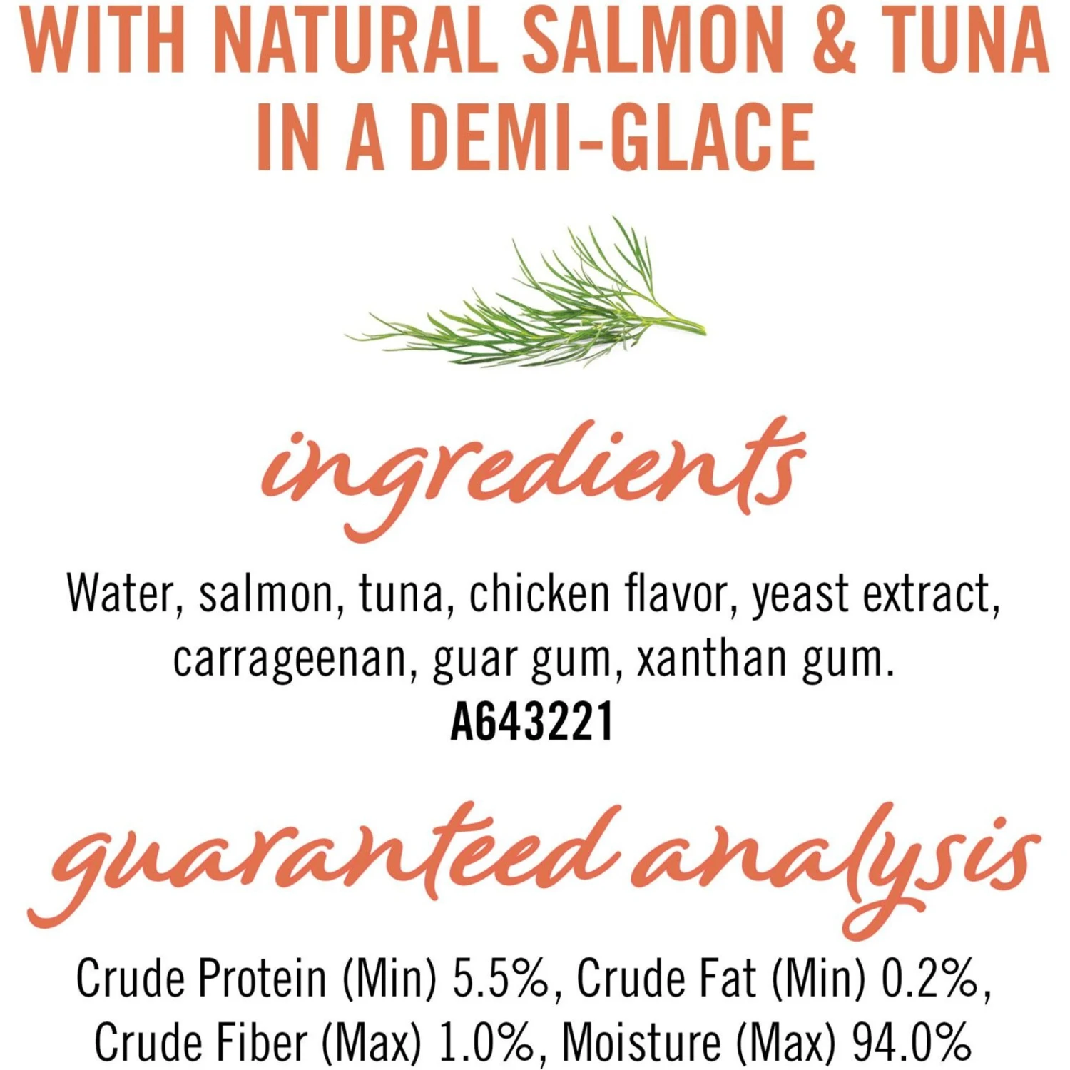 Fancy Feast Savory Puree Naturals Salmon & Tuna Flavored In A Demi-Glace Squeezable Lickable Adult Cat Treats, 0.35-oz Tube 8 Fancy Feast Savory Puree Naturals Salmon & Tuna Flavored In A Demi-Glace Squeezable Lickable Adult Cat Treats, 0.35-oz Tube - Image 6