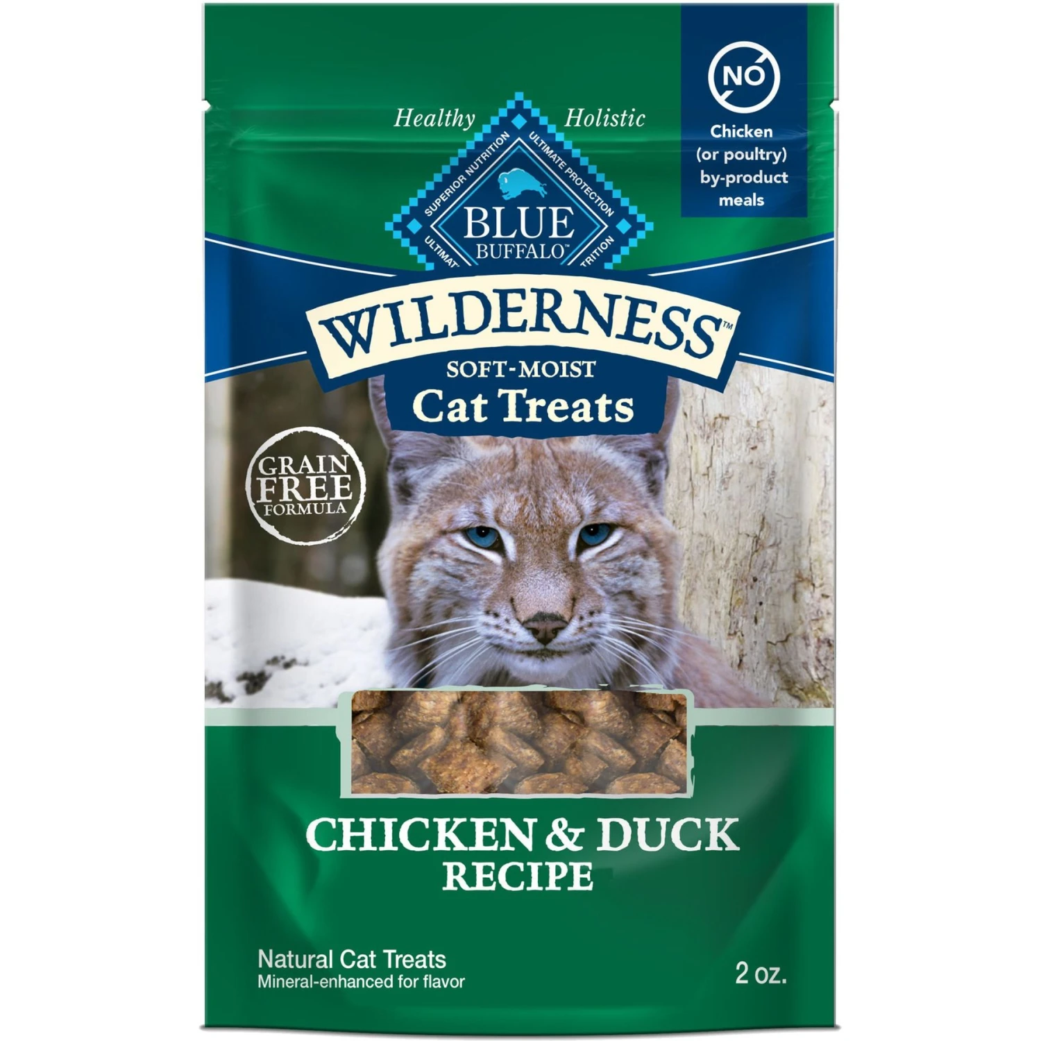 Blue Buffalo Wilderness Chicken & Duck Grain-Free Cat Treats 3 Blue Buffalo Wilderness Chicken & Duck Grain-Free Cat Treats