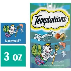 Temptations MixUps Meowmaid Salmon & Tuna Flavors Crunchy & Soft Cat Treats, 3-oz Bag -Trixie || Catit || Nature's Miracle Shop 651958 PT4. AC SS1800 V1664534214