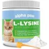 Alpha Paw Cat L-Lysine Immune Support Cat Supplement, 8-oz Jar