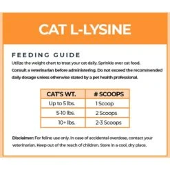 Alpha Paw Cat L-Lysine Immune Support Cat Supplement, 8-oz Jar 11 Alpha Paw Cat L-Lysine Immune Support Cat Supplement, 8-oz Jar -Trixie || Catit || Nature's Miracle Shop 653862 PT3. AC SS1800 V1665781467