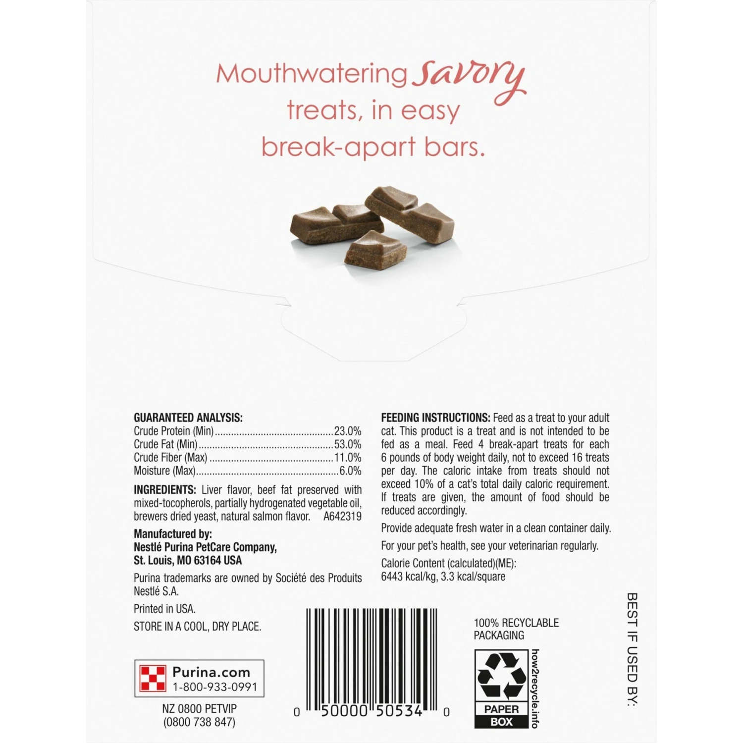 Fancy Feast Savory Cravings Salmon Flavor Limited Ingredient Soft Cat Treats 4 Fancy Feast Savory Cravings Salmon Flavor Limited Ingredient Soft Cat Treats - Image 2