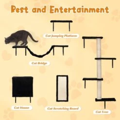 Coziwow Wall Mounted Shelves Set Cat Tree 15 Coziwow Wall Mounted Shelves Set Cat Tree -Trixie || Catit || Nature's Miracle Shop 665862 PT4. AC SS1800 V1690397972