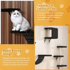 Coziwow Wall Mounted Shelves Set Cat Tree 18 Coziwow Wall Mounted Shelves Set Cat Tree -Trixie || Catit || Nature's Miracle Shop 665862 PT7. AC SS1800 V1668456890