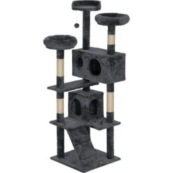 Coziwow 60-in Scratching Posts & Toys Cat Tree & Condo, Grey -Trixie || Catit || Nature's Miracle Shop 666062 PT2. AC SS1800 V1668458448