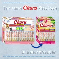 Inaba Churu Tuna Variety Creamy Puree Grain-Free Lickable Cat Treats 12 Inaba Churu Tuna Variety Creamy Puree Grain-Free Lickable Cat Treats -Trixie || Catit || Nature's Miracle Shop 666686 PT2. AC SS1800 V1691003383