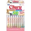 Inaba Churu Seafood Variety Creamy Puree Grain-Free Lickable Cat Treats. 0.5-oz Tube, 20 Count