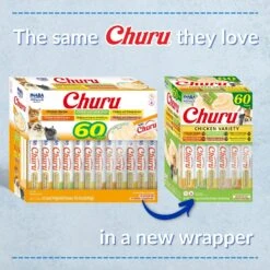 Inaba Churu Chicken Variety Creamy Puree Grain-Free Lickable Cat Treats 12 Inaba Churu Chicken Variety Creamy Puree Grain-Free Lickable Cat Treats -Trixie || Catit || Nature's Miracle Shop 666758 PT2. AC SS1800 V1691002969