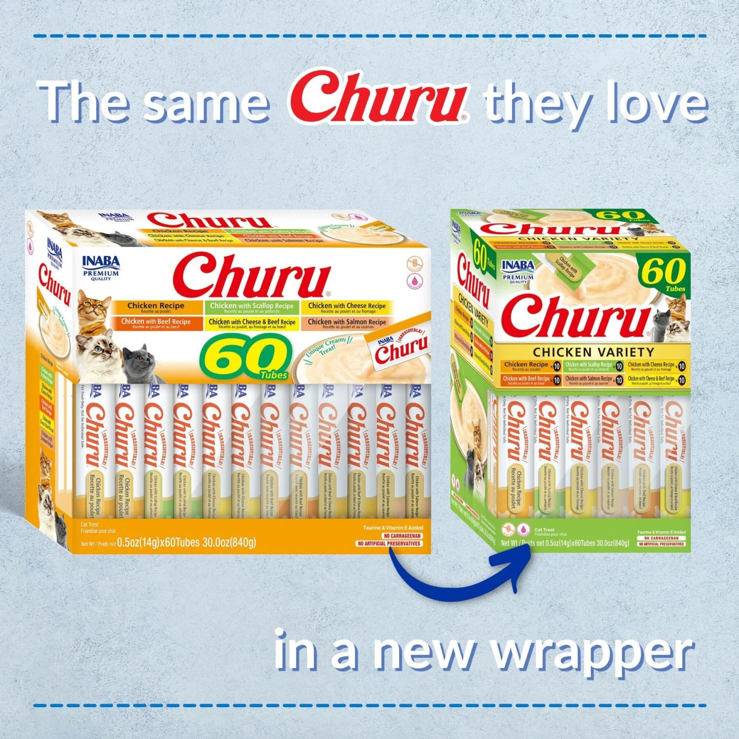 Inaba Churu Chicken Variety Creamy Puree Grain-Free Lickable Cat Treats 5 Inaba Churu Chicken Variety Creamy Puree Grain-Free Lickable Cat Treats - Image 3