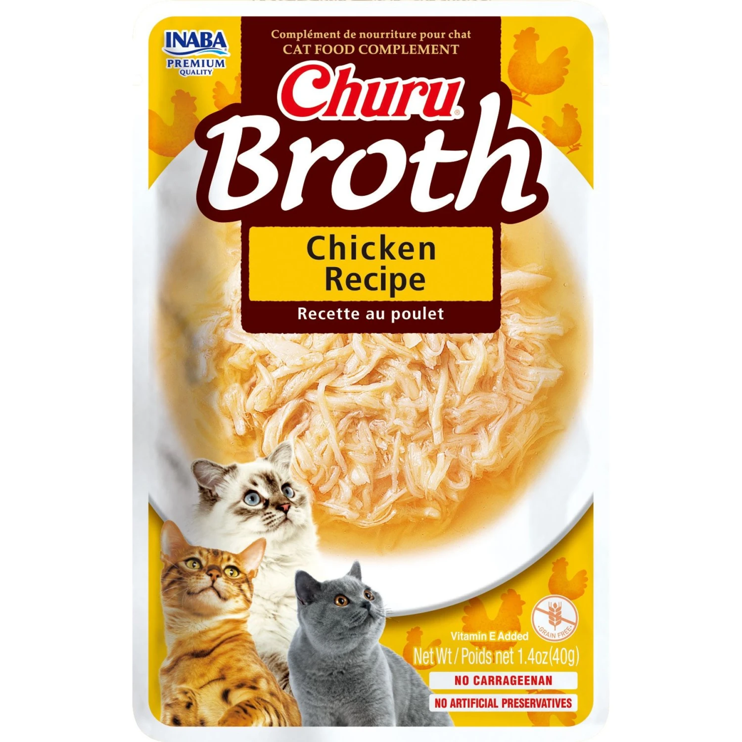 Inaba Churu Shredded Chicken & Creamy Broth Grain-Free Lickable Cat Treats 3 Inaba Churu Shredded Chicken & Creamy Broth Grain-Free Lickable Cat Treats