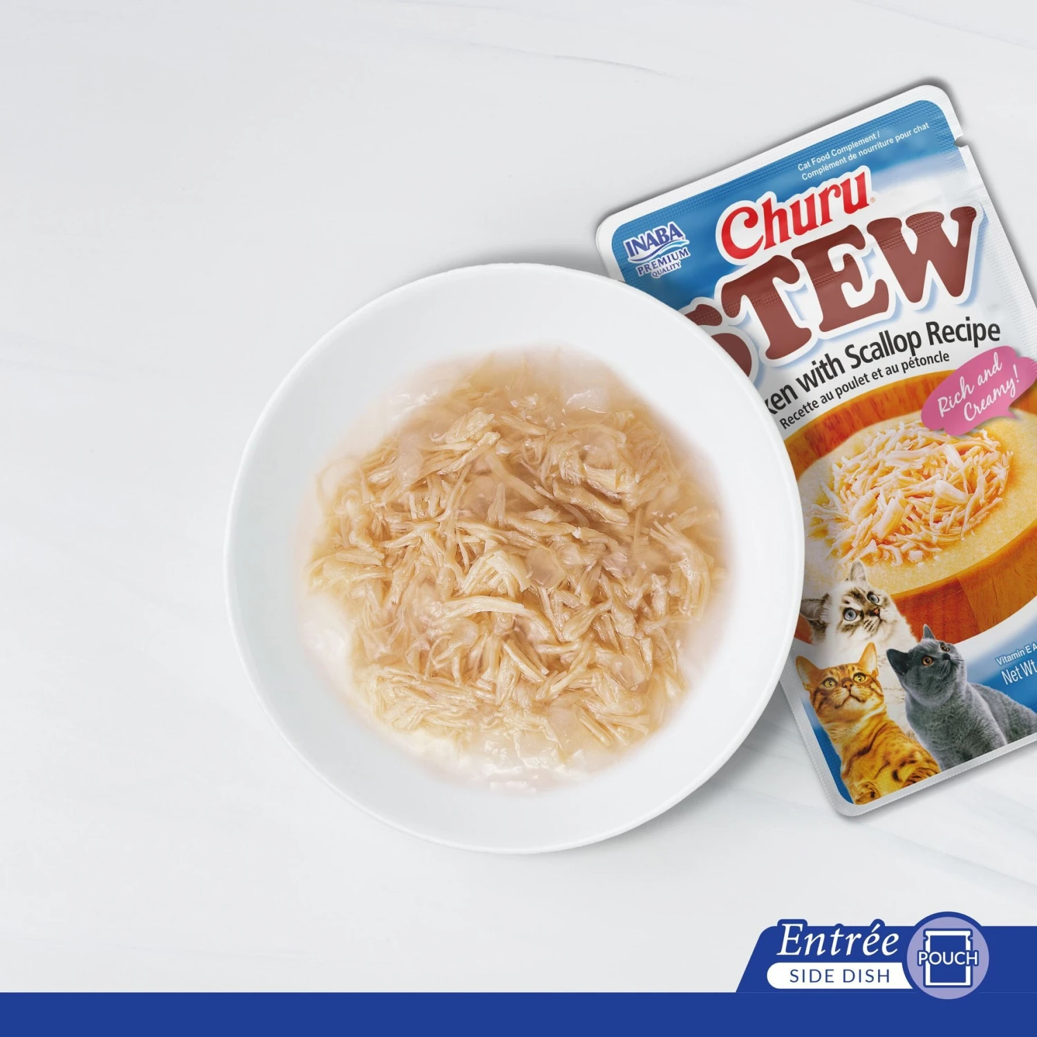 Inaba Churu Stew Chicken With Scallop Recipe Grain-Free Lickable Cat Treats, 1.4-oz Tube, 1 Count 5 Inaba Churu Stew Chicken With Scallop Recipe Grain-Free Lickable Cat Treats, 1.4-oz Tube, 1 Count - Image 3