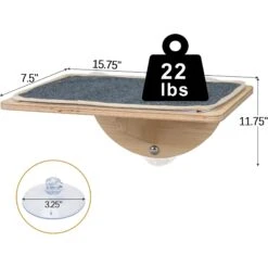 Coziwow Cat Window Perch With Suction Cups, Natural Wood -Trixie || Catit || Nature's Miracle Shop 668486 PT5. AC SS1800 V1666733065